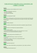 NURS 415 EXAM 1 UPDATED ACTUAL QUESTIONS AND&NewLine;CORRECT ANSWERS