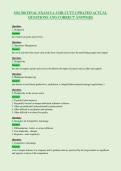 OM 300 FINAL EXAM UA CHILCUTT UPDATED ACTUAL&NewLine;QUESTIONS AND CORRECT ANSWERS