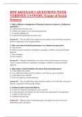 HNF 444 MANAGEMENT OF HUMAN &NewLine;RESOURCES 2 QUESTIONS WITH &NewLine;VERIFIED ANSWERS&comma; Exams of Social &NewLine;Sciences