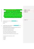 NSG 530 Advanced Pathophysiology ACTUAL EXAM 1 2026&sol;2027 Advanced Pathophysiology &ndash; Wilkes University Most Recent Exam 2026-27 Actual Complete Real Exam 350 Questions and Correct Detailed Answers &lpar;Verified Answers&rpar; Already Graded A&plus; Guaranteed Success&excl;&excl; N