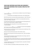 NURS 3065 MIDTERM QUESTIONS AND ANSWERS &vert; NURS 3065 MIDTERM STUDY GUIDE & PRACTICE TEST 2026&sol;2027