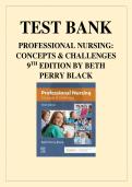 Test Bank For Professional Nursing&colon; Concepts & Challenges 9th Edition by Beth Black ISBN 9780323551137 Chapters&lpar;1 to 16&rpar;