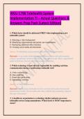 WGU C798 Telehealth System Implementation TI &ndash; Actual Questions & Answers Prep Pack &lpar;Latest Edition&rpar;