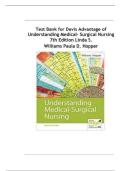 Test Bank for Understanding Medical-Surgical Nursing&comma; 7th Edition by Linda S&period; Williams & Paula D&period; Hopper &vert; Complete Chapters