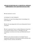 APPLIED PATHOPHYSIOLOGY A CONCEPTUAL APPROACH&NewLine;COMPREHENSIVE TEST QUESTIONS AND SOLUTIONS