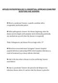 APPLIED PATHOPHYSIOLOGY A CONCEPTUAL APPROACH EXAM PREP&NewLine;QUESTIONS AND ANSWERS
