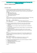 Test Bank For Potter and Perry's Canadian Fundamentals of Nursing 7th Edition by Barbara J&period; Astle&comma; Wendy Duggleby&comma; Patricia A&period; Potter&comma; Anne G&period; Perry&comma; Patricia A&period; Stockert & Amy Hall ISBN 9780323870658 Chapters&lpar;1 to 49&rpar;