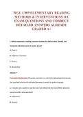 WGU C909 EXAM Bundle &vert; Update Questions with complete and Verified solutions&period;
