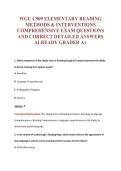 WGU C909 EXAM Bundle &vert; Update Questions with complete and Verified solutions&period;