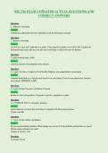NSG 316 EXAM 1 UPDATED ACTUAL QUESTIONS AND&NewLine;CORRECT ANSWERS