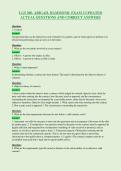 LGS 200- ABIGAIL HAMMOND- EXAM 2 UPDATED&NewLine;ACTUAL QUESTIONS AND CORRECT ANSWERS