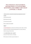 WGU D426 EXAM Bundle &vert; Update Questions with complete and Verified solutions&period;