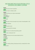 MKT 3401 LEDET FINAL EXAM UPDATED ACTUAL&NewLine;QUESTIONS AND CORRECT ANSWERS