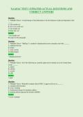 NAADAC TEST 1 UPDATED ACTUAL QUESTIONS AND&NewLine;CORRECT ANSWERS