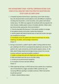 HM2 ADVANCEMENT EXAM&ndash; HOSPITAL CORPSMAN SECOND CLASS &NewLine;EXAM ACTUAL 2026&sol;2027 HIGH YIELD PRACTICE QUESTIONS AND &NewLine;STUDY GUIDE ACCURATE EXAM
