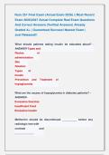 Nurs 251 Final Exam &lpar;Actual Exam 2026&rpar; &vert;&vert; Most Recent &NewLine;Exam 2026&vert;2027 Actual Complete Real Exam Questions &NewLine;And Correct Answers &lpar;Verified Answers&rpar; Already &NewLine;Graded A&plus; &vert; Guaranteed Success&excl; Newest Exam &vert;              &NewLine;Just Released&excl;&excl;