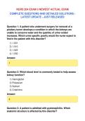 NURS 204 EXAM 3 NEWEST ACTUAL EXAM&NewLine;COMPLETE QUESTIONS AND DETAILED SOLUTIONS &NewLine;LATEST UPDATE - JUST RELEASED
