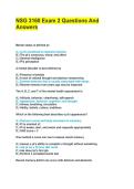 NSG 3160 Exam 2 Questions And Answers&NewLine;