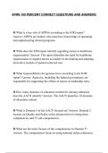 APRN 100 PERCENT CORRECT QUESTIONS AND ANSWERS
