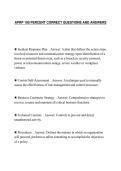 APRP 100 PERCENT CORRECT QUESTIONS AND ANSWERS
