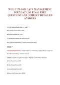 WGU C175-D426 EXAM Bundle &vert; Update Questions with complete and Verified solutions&period;