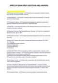 APRP EOC EXAM PREP QUESTIONS AND ANSWERS