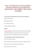 WGU C175-D426 EXAM Bundle &vert; Update Questions with complete and Verified solutions&period;