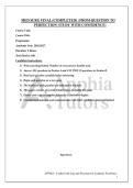 MED SURG FINAL &lpar;COMPLETED&rpar; &vert; FROM QUESTION TO&NewLine;PERFECTION&vert; STUDY WITH CONFIDENCE&excl;