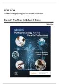 Test Bank Gould's Pathophysiology Health Professions 7th Ed VanMeter Hubert &vert; Ch 1-28 Practice Questions &vert; ISBN&colon; 978-0323792882 &vert;Pathophysiology 2026