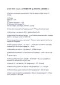ACSM TEST EXAM ANSWERS AND QUESTIONS GRADED A&plus;