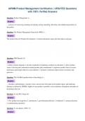 AIPMM Product Management Certification &vert; UPDATED Questions&NewLine;with 100&percnt; Verified Answers