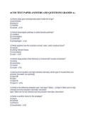 ACSM TEST PAPER ANSWERS AND QUESTIONS GRADED A&plus;