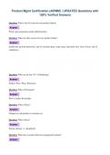 Product Mgmt Certification &lpar;AIPMM&rpar; &vert; UPDATED Questions with&NewLine;100&percnt; Verified Answers