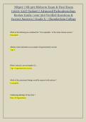 NR507 Advanced Pathophysiology Midterm & Final Exam Prep &vert; 500&plus; Practice Questions&comma; Answers & Rationales &vert; 2026&sol;2027&NewLine;&NewLine;