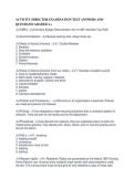 ACTIVITY DIRECTOR EXAMINATION TEST ANSWERS AND&NewLine;QUESTIONS GRADED A&plus;