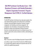 DAU PM Practitioner Certification Exam &ndash; 150&plus; Questions & Answers with Detailed Rationales &vert; Adaptive Acquisition Framework&comma; Program Management&comma; Cost & EVM &vert; A&plus; Verified Solutions