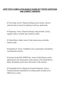 APRP TESTS COMPILATION BUNDLE EXAMS SET TESTED QUESTIONS&NewLine;AND CORRECT ANSWERS