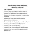 Foundations of Mental Health Care&NewLine;200-Question Practice Exam&NewLine;