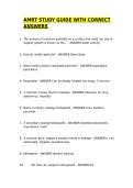 AMRT STUDY GUIDE WITH CORRECT ANSWERS&sol;GRADED A&plus; &sol;ACTUAL EXAMS 2025-2026
