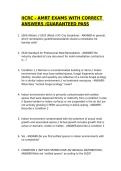 IICRC AMRT EXAMS WITH CORRECT ANSWERS&period; &sol;PRACTICE TEST &sol;GRADED A&plus; 