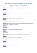 BIOS 1300 Final &vert; Ohio University-Main Campus &vert; UPDATED&NewLine;Questions with 100&percnt; Verified Answers