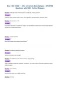 Bios 1300 EXAM 1 &vert; Ohio University-Main Campus &vert; UPDATED&NewLine;Questions with 100&percnt; Verified Answers