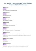 bios 1300 exam 2 &vert; Ohio University-Main Campus &vert; UPDATED&NewLine;Questions with 100&percnt; Verified Answers