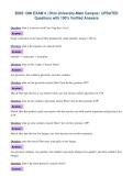 BIOS 1300 EXAM 4 &vert; Ohio University-Main Campus &vert; UPDATED&NewLine;Questions with 100&percnt; Verified Answers&NewLine;