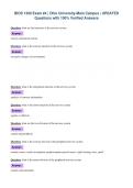 BIOS 1300 Exam &num;4 &vert; Ohio University-Main Campus &vert; UPDATED&NewLine;Questions with 100&percnt; Verified Answers&NewLine;