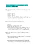 ASCP MLS BLOOD BANK EXAMS WITH CORRECT ANSWERS&sol;GRADED A&plus; &sol;GUARANTEED PASS &excl;&excl;&excl;
