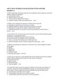 ADULT HEALTH HESI EXAM QUESTIONS WITH ANSWERS&NewLine;GRADED A&plus;