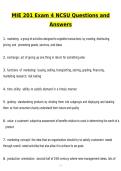 NCSU MIE 201 Exam 4 NCSU Latest 2026 Actual Questions & Verified Answers &lpar;2026 &sol; 2027&rpar; A&plus; Grade 100&percnt; Guarantee Verified by Experts&period;