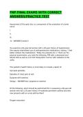 FNP FINAL EXAMS WITH CORRECT ANSWERS&period;&sol;GRADED A&plus;