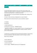 FNP FINAL EXAMS WITH CORRECT ANSWERS&period;&sol;GRADED A&plus;&sol;PRACTICE TEST